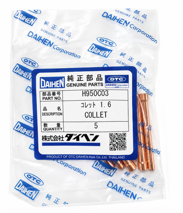 ダイヘン(DAIHEN)TIG溶接用コレット H950C03(1.6mm)5本入り
