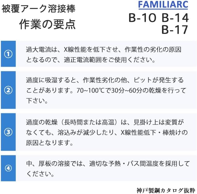 KOBELCO 神戸製鋼 鉄用 溶接棒 B-14 φ3.2mm×400mm 20kg/大箱 FAMILIARC 軟鋼用 被覆アーク溶接棒