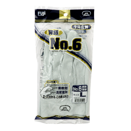 【5双】富士グローブ No.6 (1602)Lサイズ 溶接用手袋 作業用手袋 フジ ヨーテ 革手袋　皮手袋 作業用