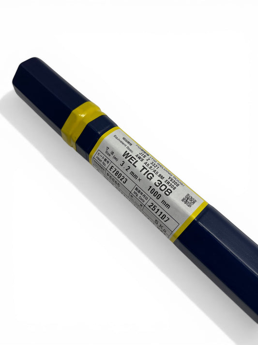 WEL ( 日本ウェルディングロッド )　TIG棒 ( 溶加棒 ) 　WEL TIG 308　ステンレス鋼 用 φ 3.2mm 1000mm 5kg
