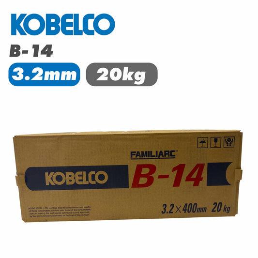 KOBELCO 神戸製鋼 鉄用 溶接棒 B-14 φ3.2mm×400mm 20kg/大箱 FAMILIARC 軟鋼用 被覆アーク溶接棒