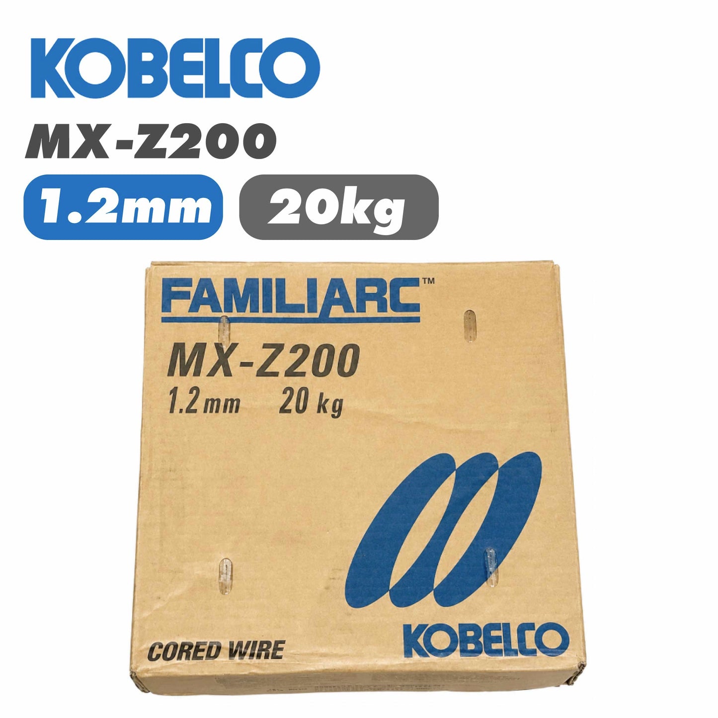 KOBELCO 神戸製鋼 フラックス溶接ワイヤ 1.2mm 20kg MXZ-200 溶接ワイヤ（フラックスワイヤ） MX（メタル系）