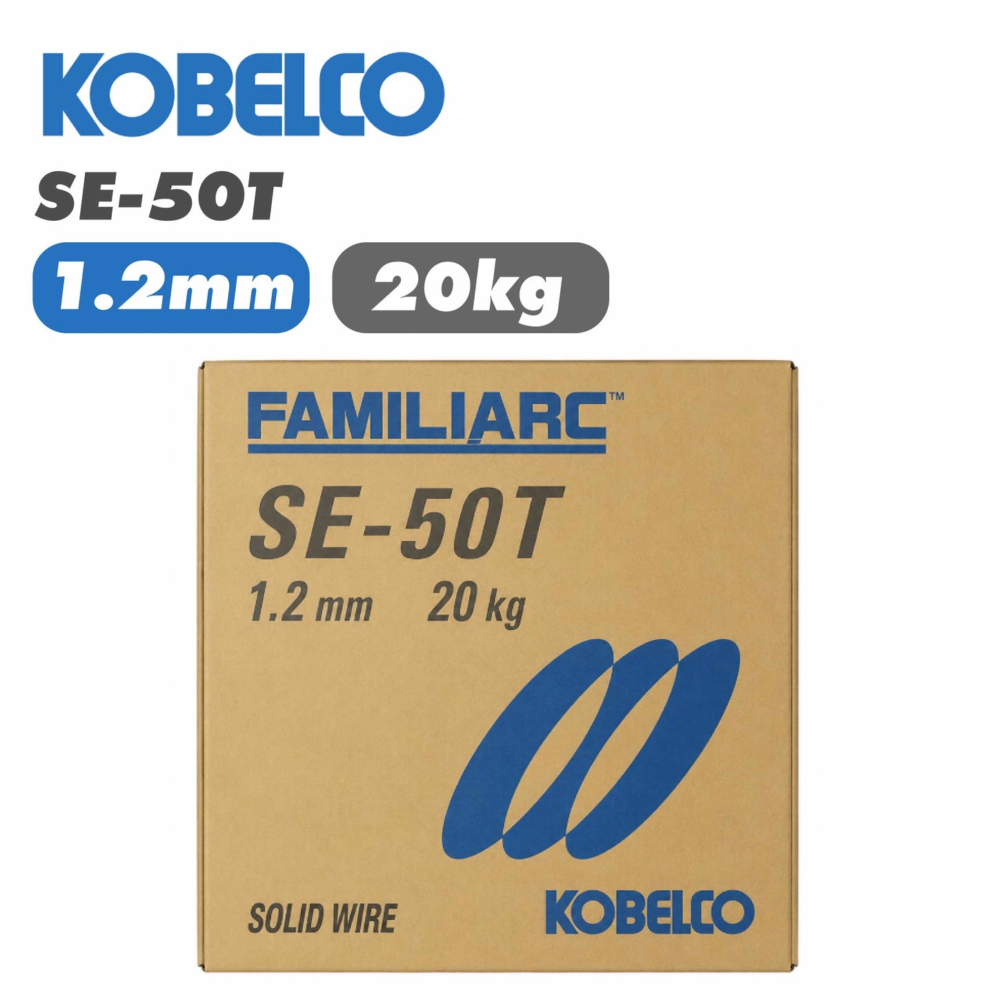 KOBELCO 溶接ワイヤー 軟鋼用 YGW12 低電流用 神戸製鋼 ソリッド溶接ワイヤ 1.2mm 20Kg SE-50T
