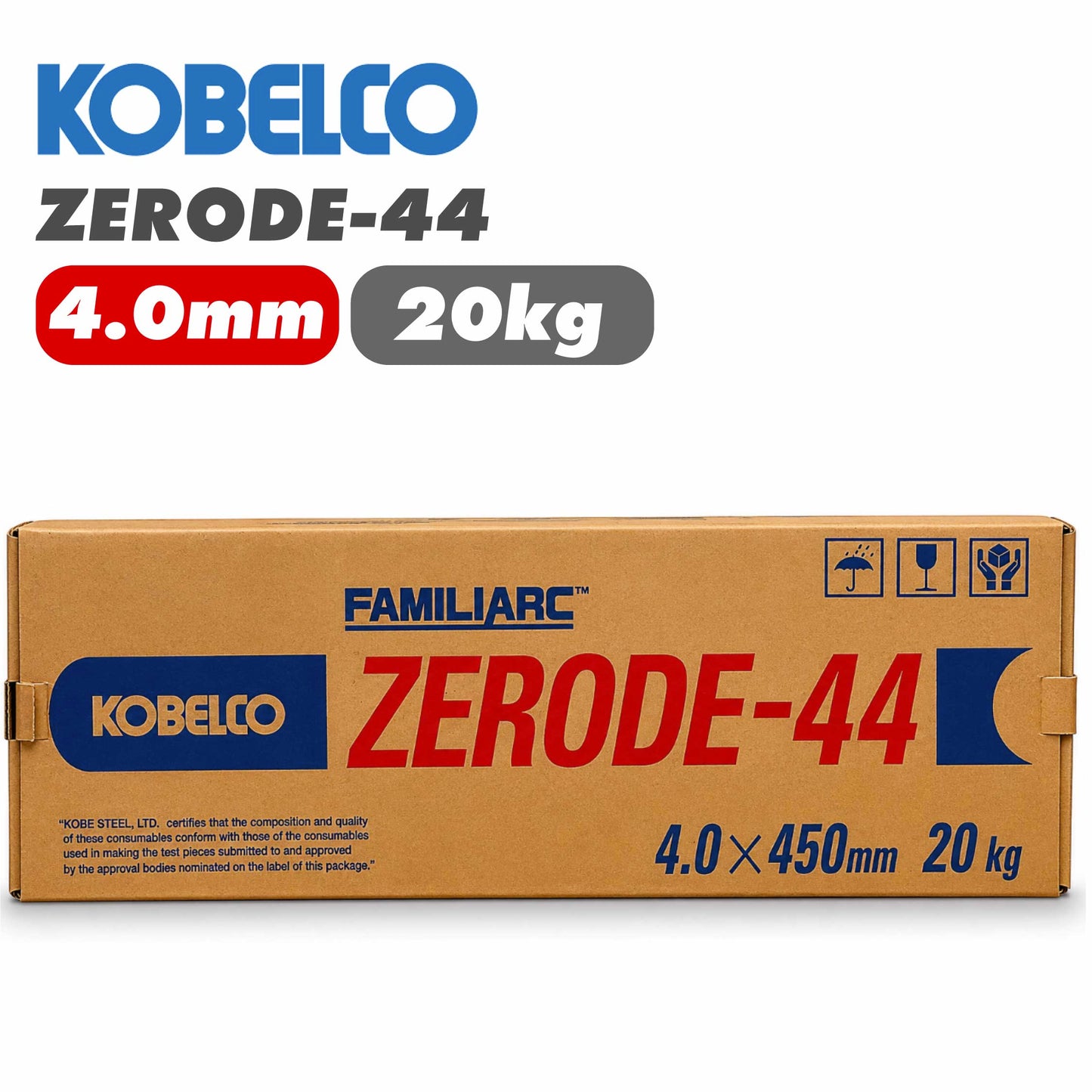 神戸製鋼 溶接棒 Z-44 4.0Φ 20kg (5kgX4箱）